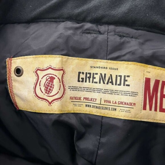 Grenade Men's Medium Snowboard Pants Black Pockets Logo Vented - Picture 10 of 16